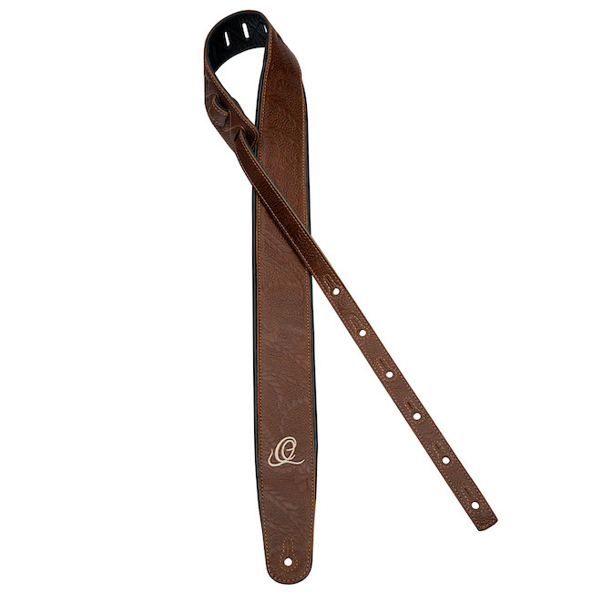ORTEGA Echtleder Gurt - Natural Brown Flora OSCU-2