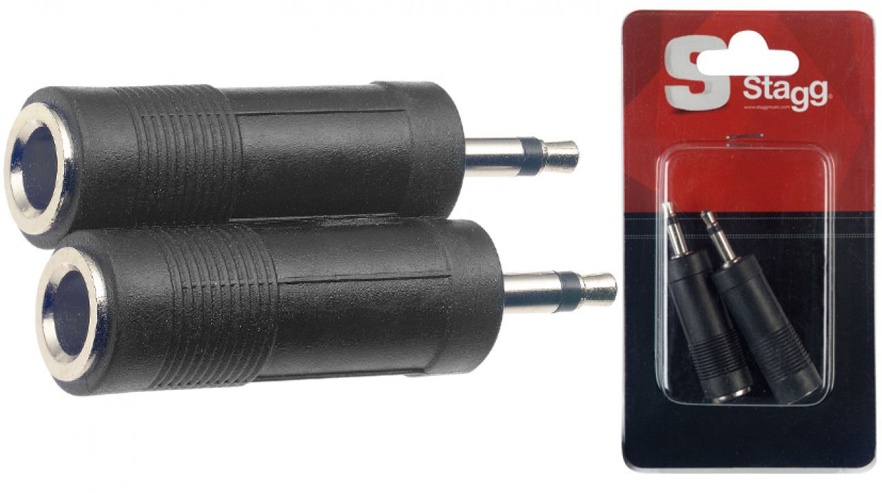 STAGG AC-PFJMH 2 Fem Jack/Male Mini Jack Adapter