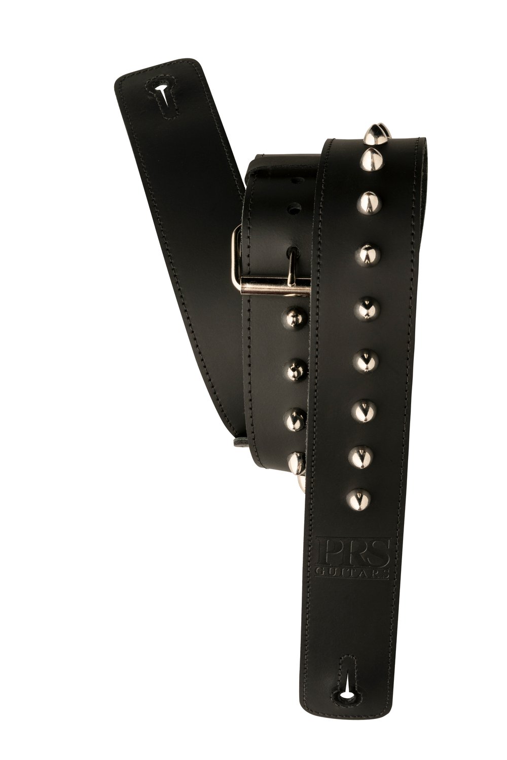 PRS 2” Black Studded Leather Guitar Strap - Gitarrengurt Leder