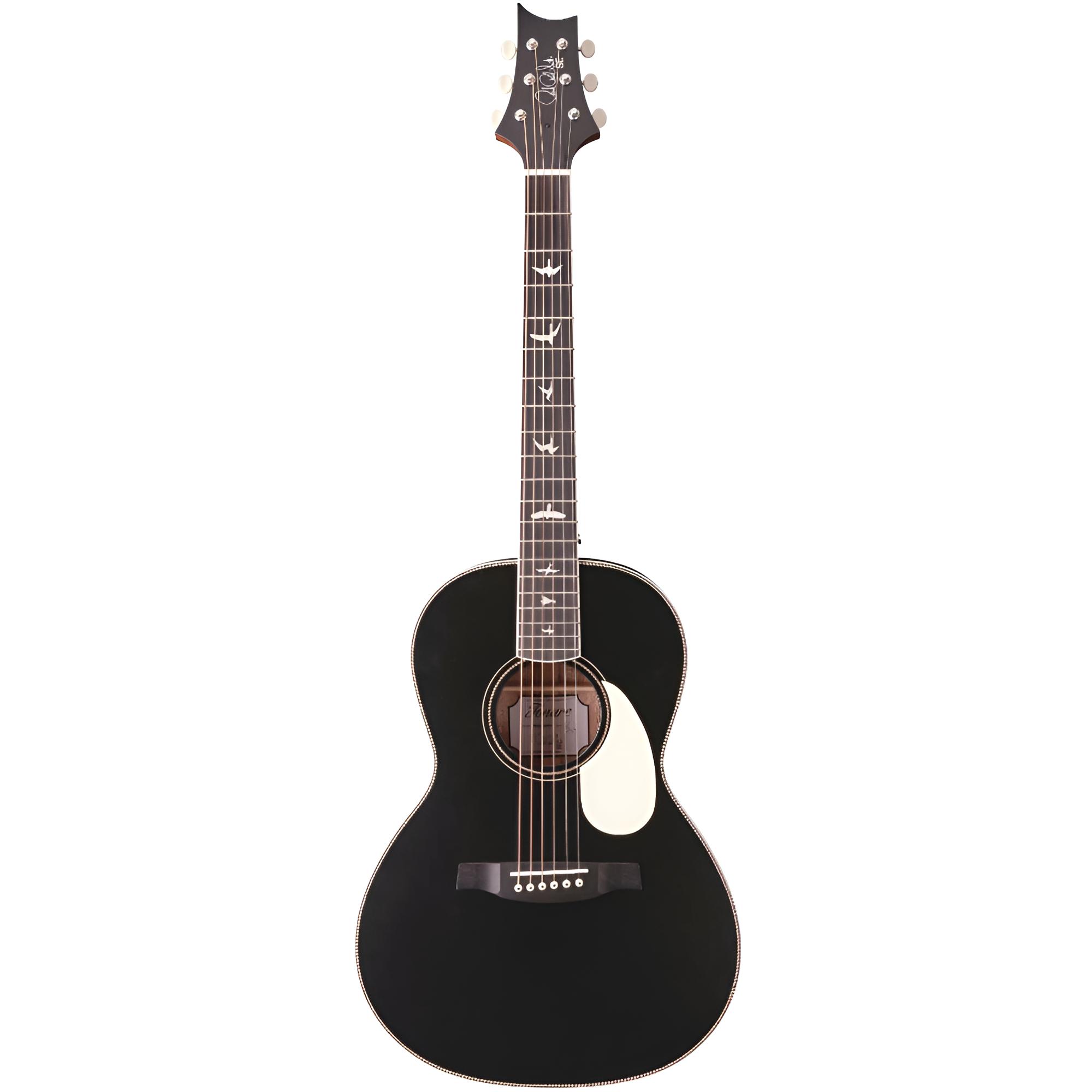 PRS SE P20E Tonare Parlor Black Satin Top Westerngitarre mit Tonabnehmer