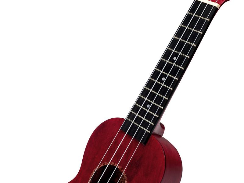 MAHALO MS1-TRD Sopranukulele Slim Line Transparent Red mit Tasche