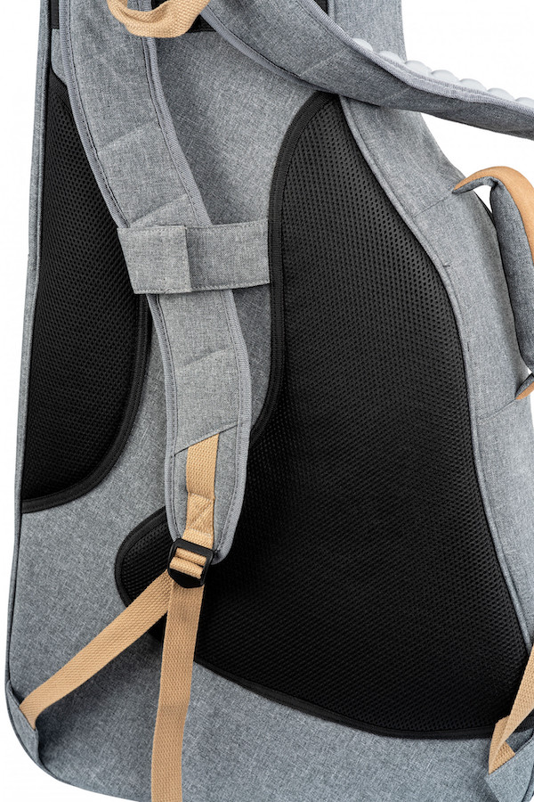 ORTEGA OGBDN-DLX-GY DeLuxe Gigbag Westerngitarre - grau back detail