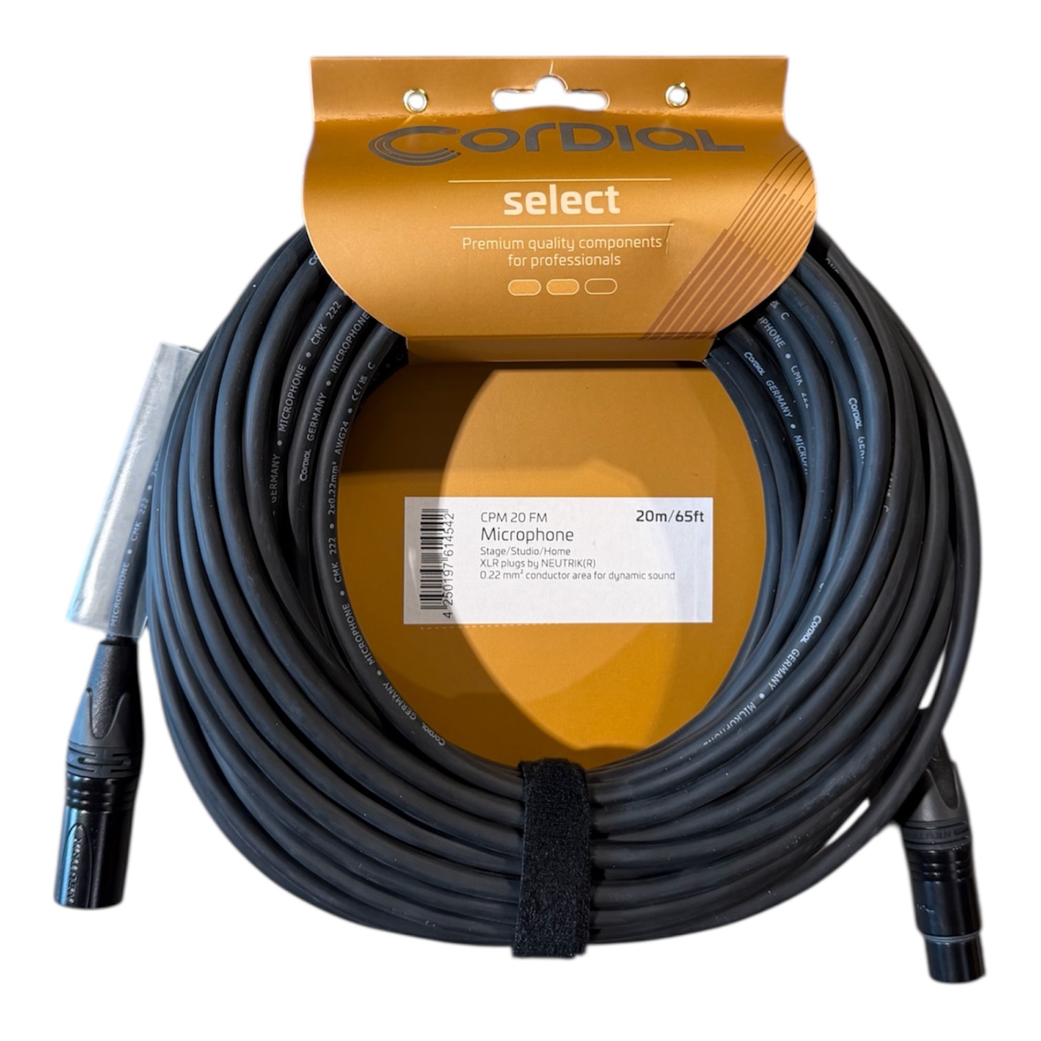 CORDIAL Mikrofonkabel CPM 20 FM 20m black