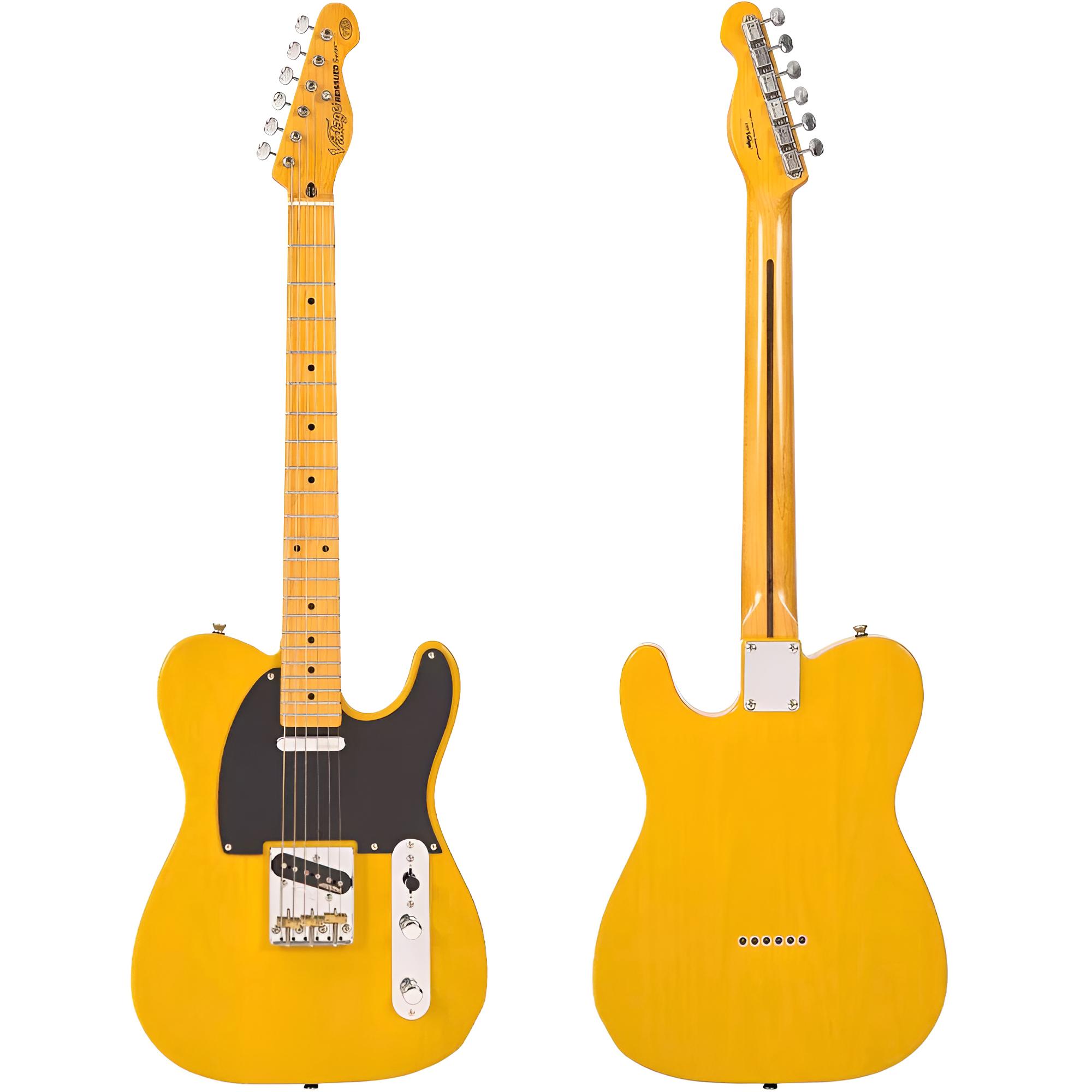 VINTAGE Reissued V52BS Butterscotch T-Style E-Gitarre