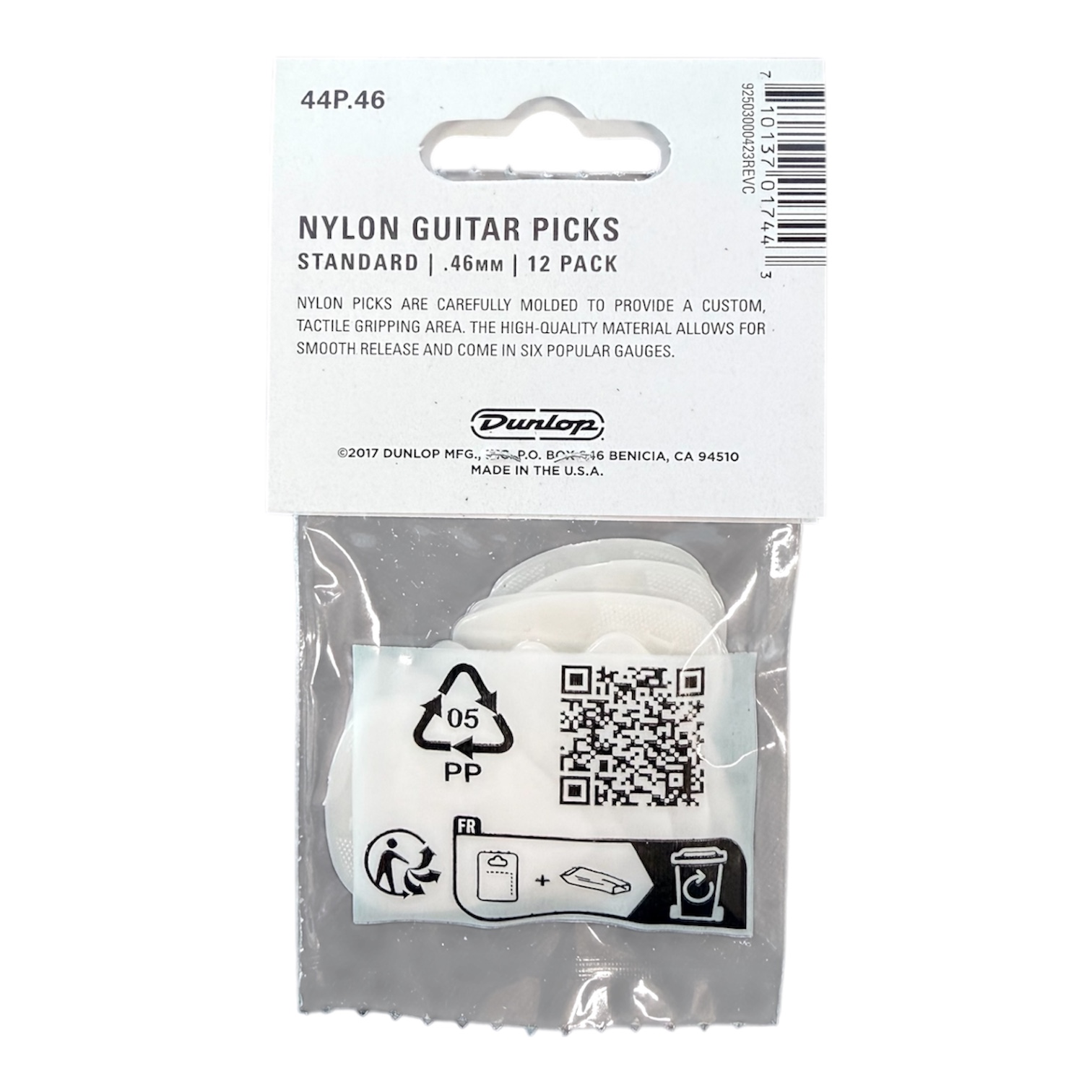 Dunlop Nylon Standard Picks 0,46 mm 12er Player's Pack