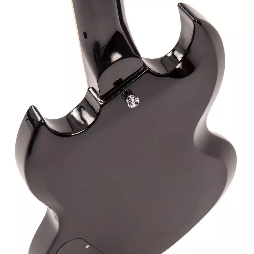 VINTAGE Reissued VS6B Gloss Black SG-Style E-Gitarre