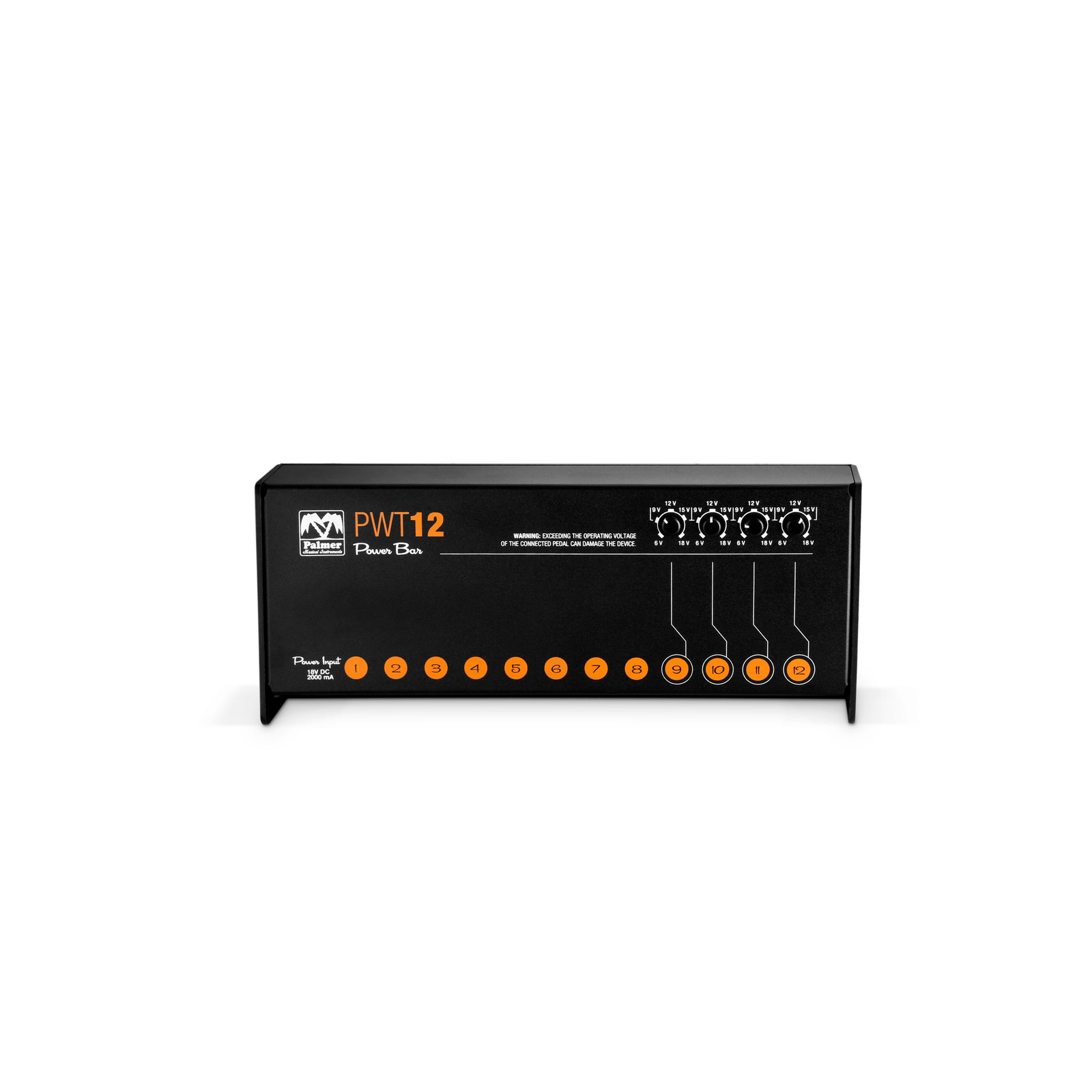PALMER PWT12MK2 Universal Pedalboard Netzteil 12 Ausgängen