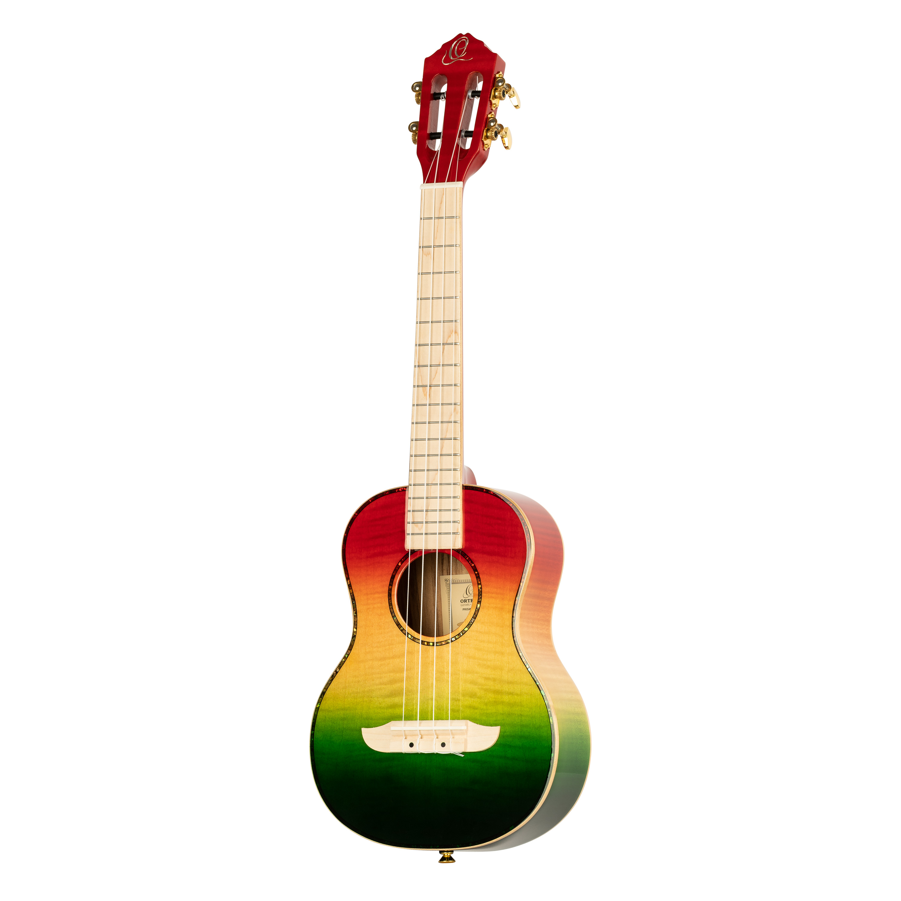 ORTEGA Ukulele Tenor Prism Series + DeLuxe Gigbag Tri Color Fade