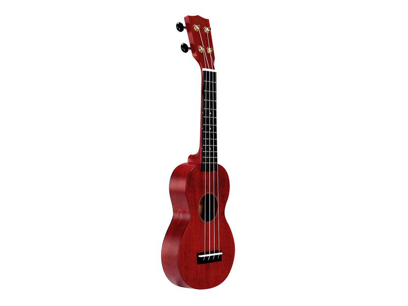 MAHALO MS1-TRD Sopranukulele Slim Line Transparent Red mit Tasche
