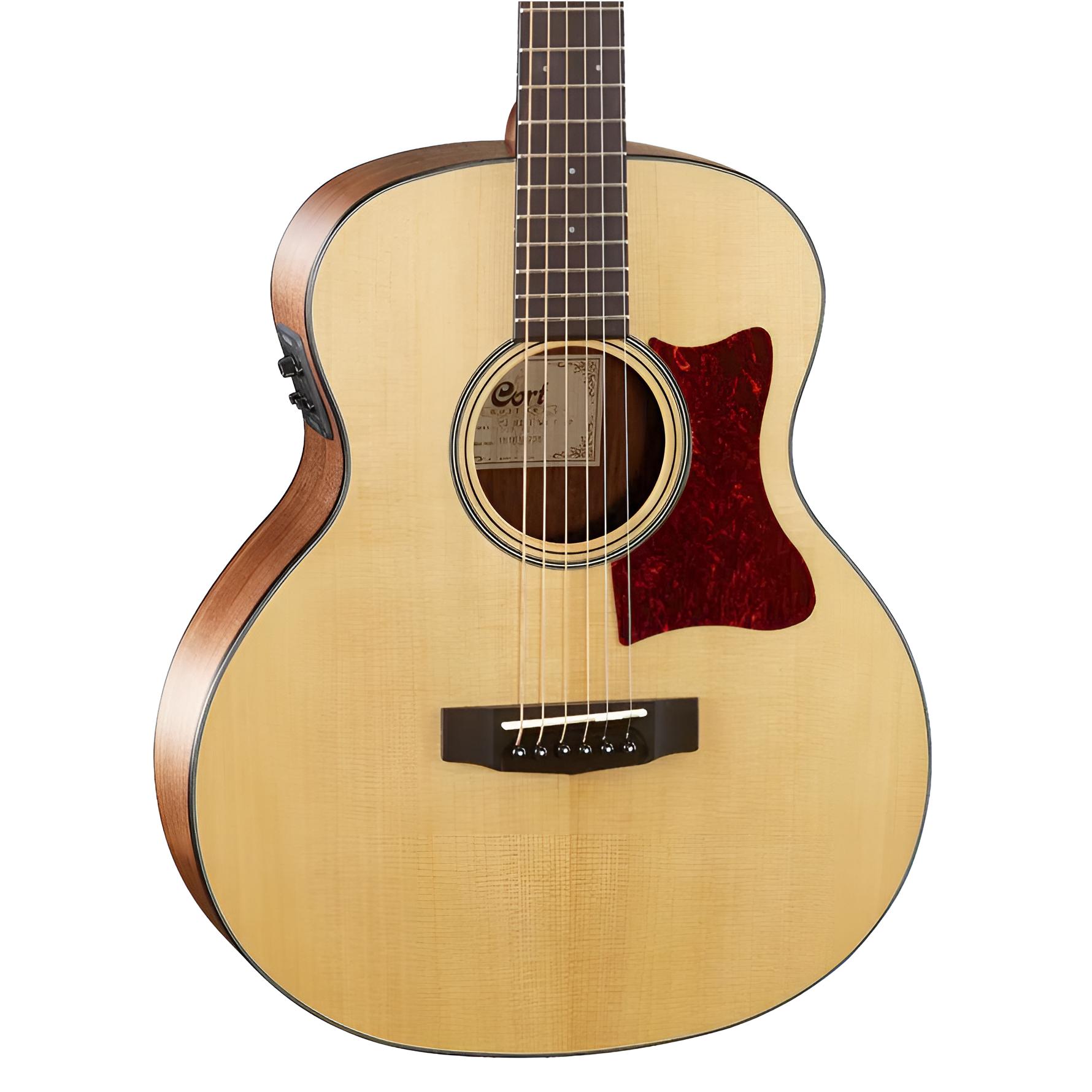 CORT Little CJ Walnut Open Pore Westerngitarre mit Pickup und Tasche