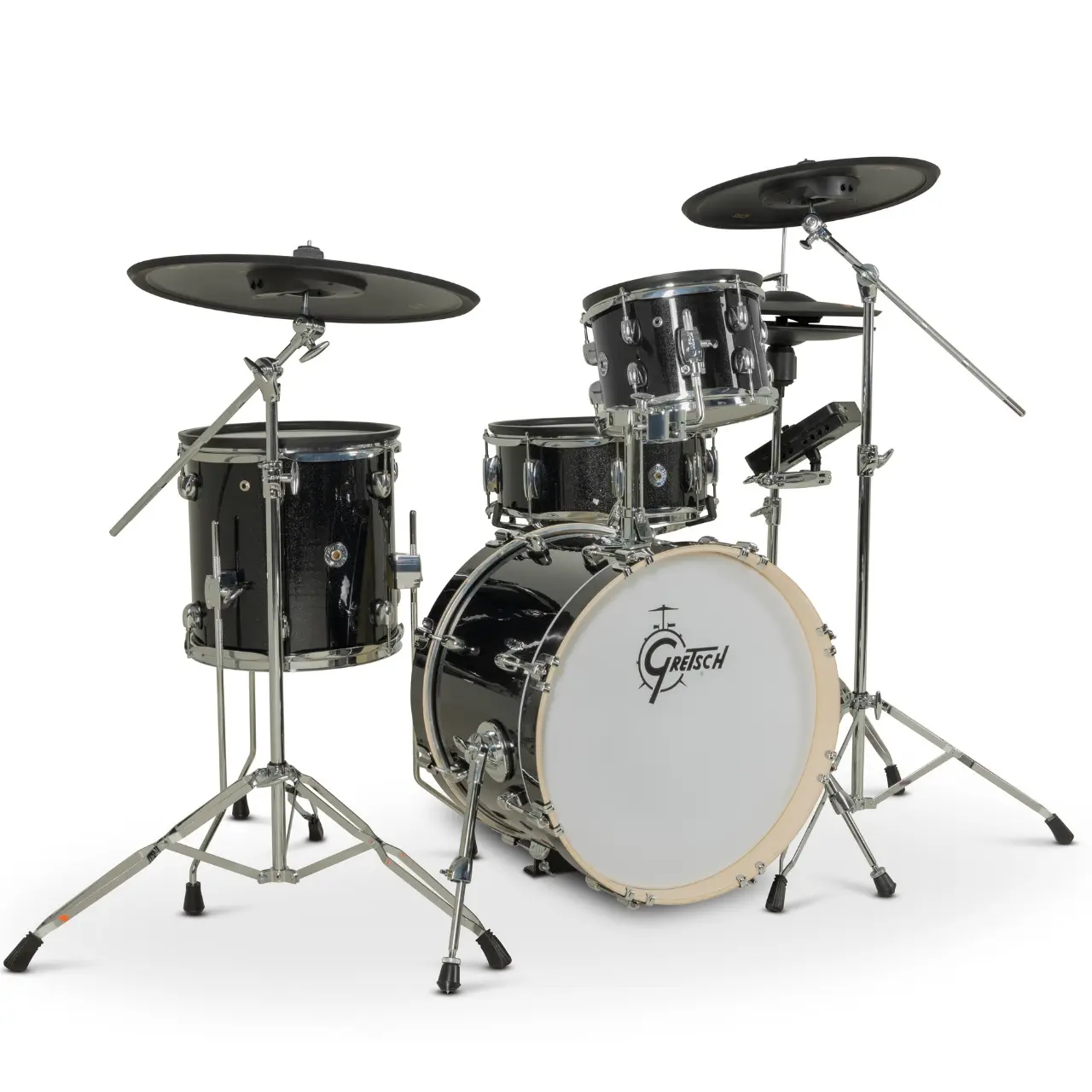 GRETSCH Catalina EVO 4 Piece Kit - Black Sparkle - E-Drumset