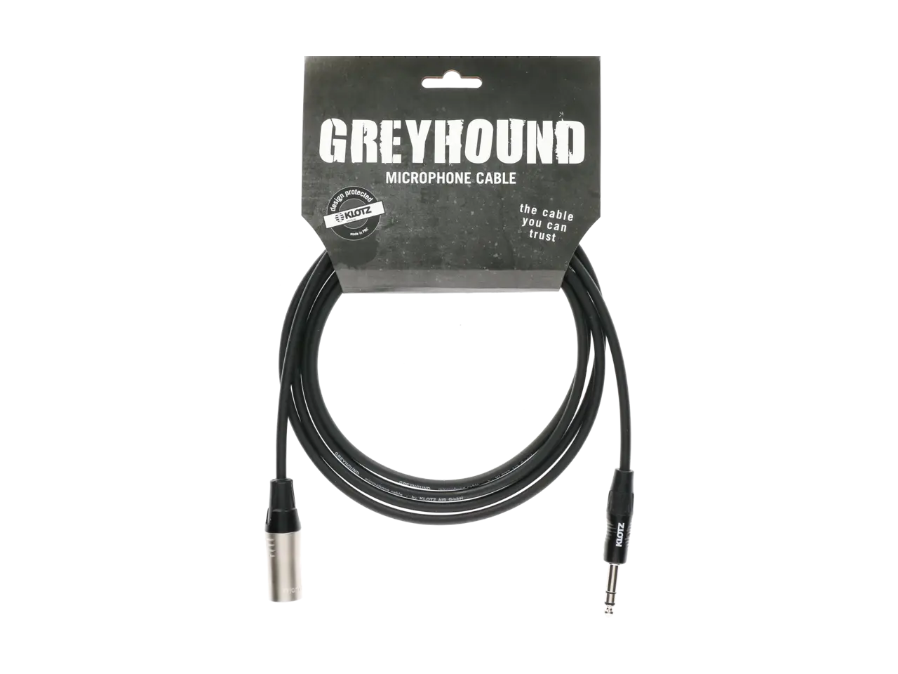 KLOTZ GRG1MP03.3 Greyhound Audiokabel 6,3 mm Klinke Stereo auf XLR Male 3 m
