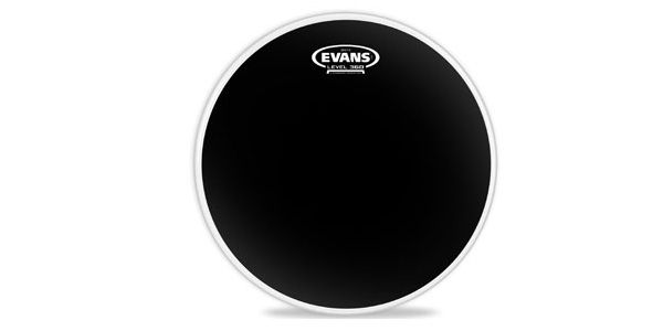 EVANS Tom Fell 8“ Onyx Pitch Black, zweilagig B08ONX2