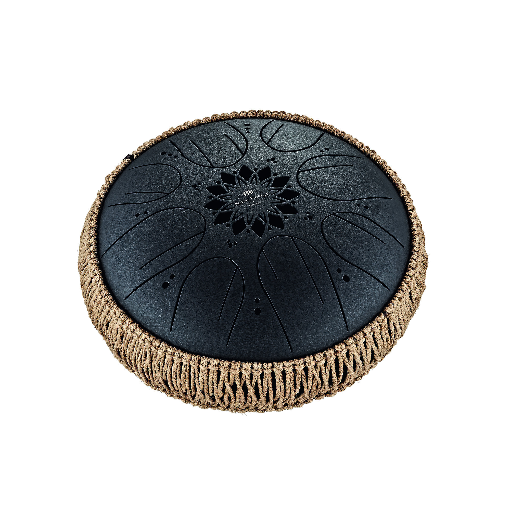 MEINL MOSTD1BK Sonic Energy Medium Octave Steel Tongue Drum 10" – H Moll, 432 Hz, Schwarz