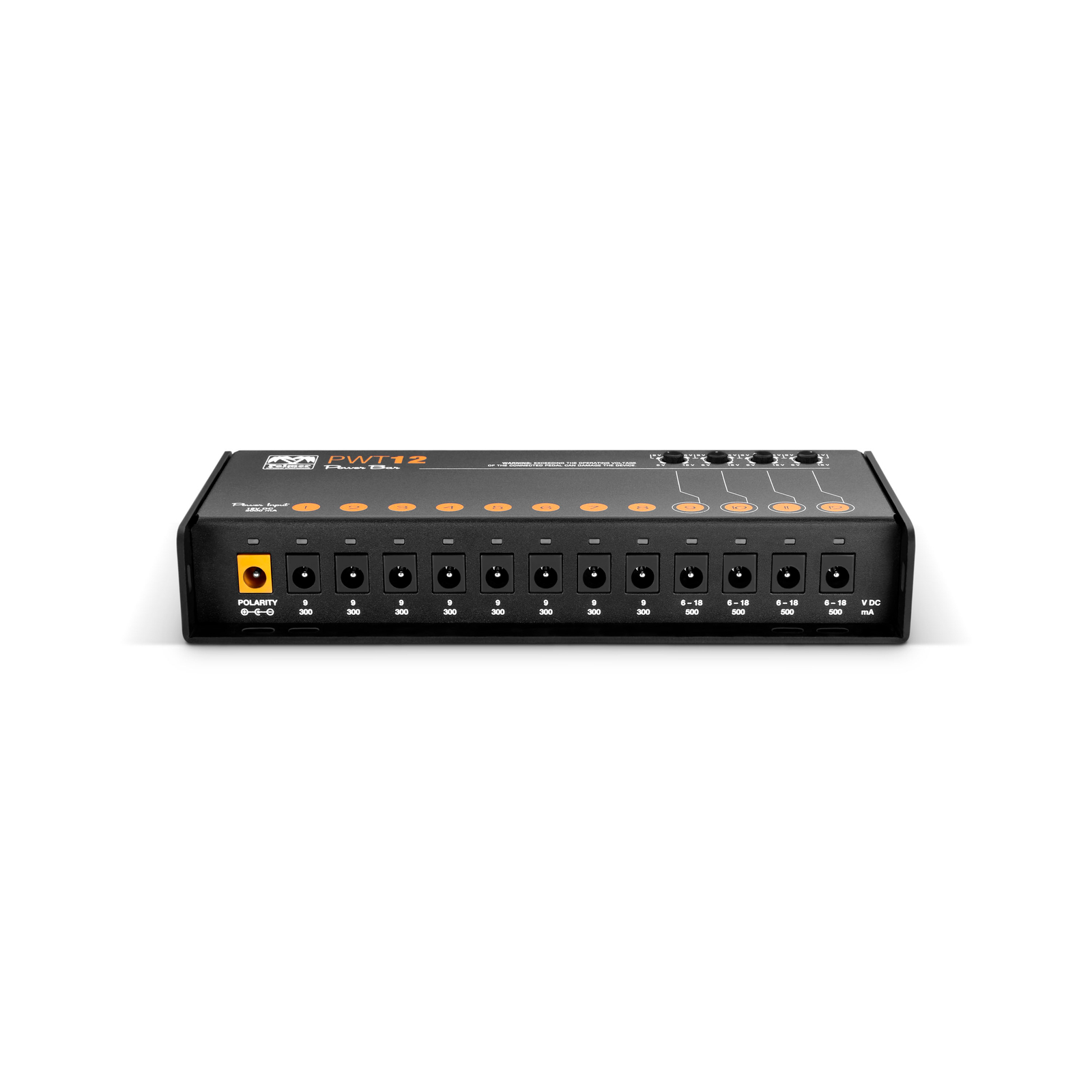 PALMER PWT12MK2 Universal Pedalboard Netzteil 12 Ausgängen