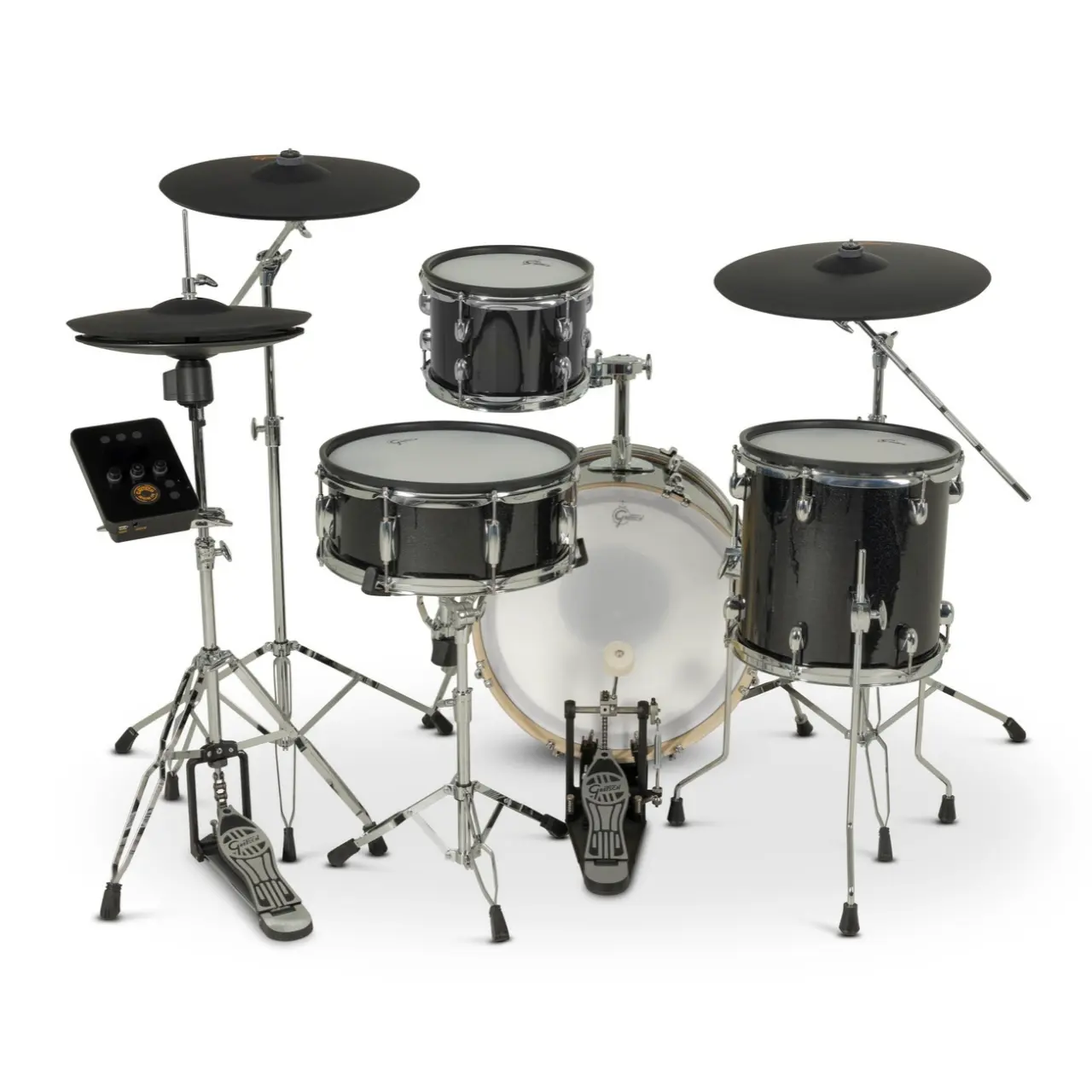 GRETSCH Catalina EVO 4 Piece Kit - Black Sparkle - E-Drumset