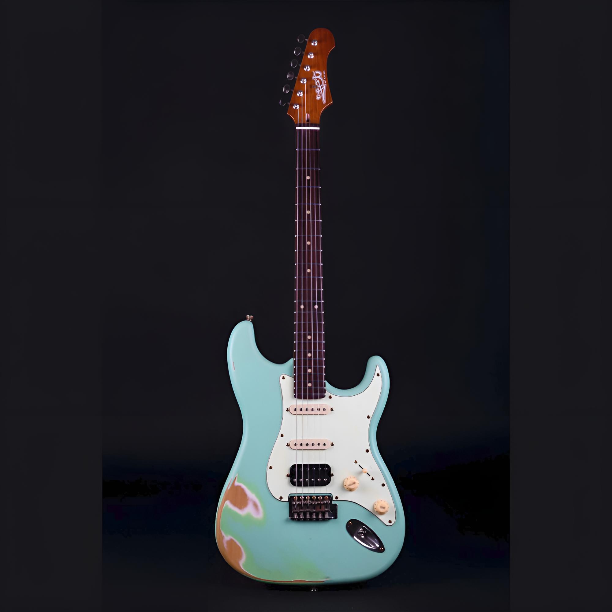JET Guitars JS400 RSFG Surfgreen Relic E-Gitarre