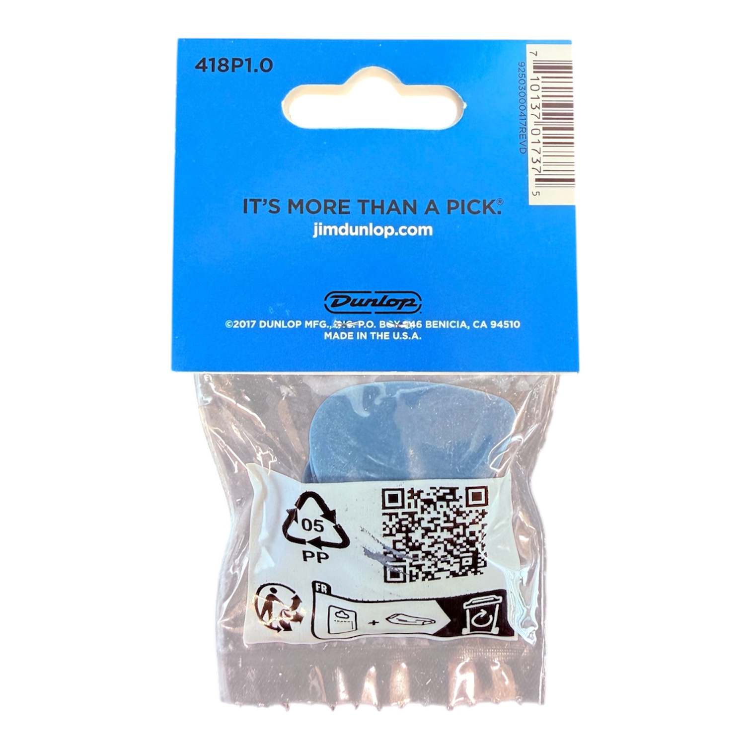 DUNLOP Tortex 1,00 Picks Player's Pack 12 Pack Plektrum Set 1,00 mm