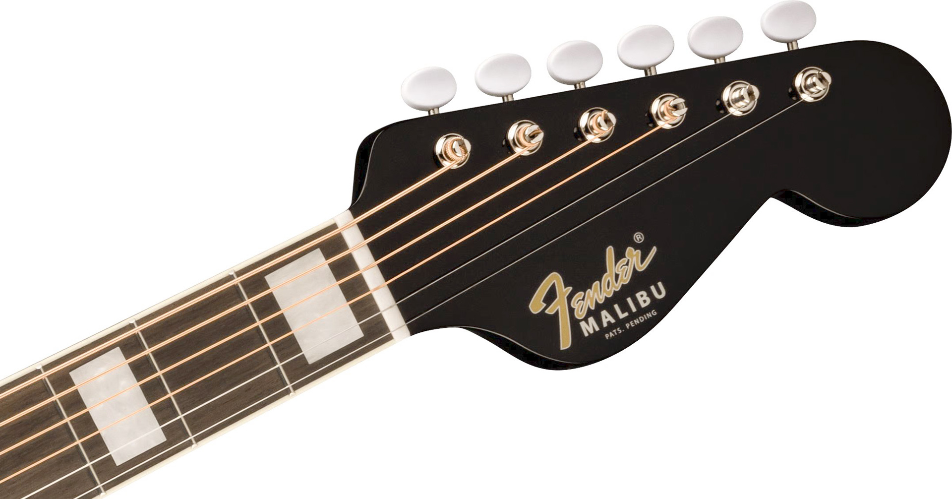 FENDER California Vintage Malibu™, Ovangkol Fingerboard, Gold Pickguard, Black