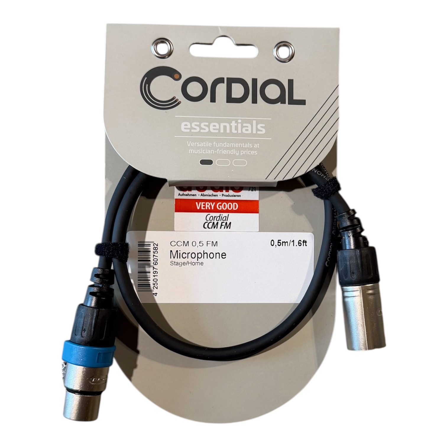 CORDIAL Patch Kabel - Mikrofonkabel CCM 0,5 FM 0.5m black