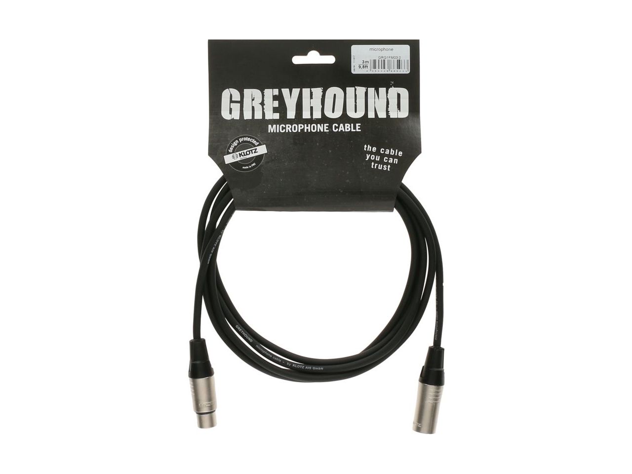 KLOTZ GRG1FM10.0  Greyhound Mikrofonkabel 10 m