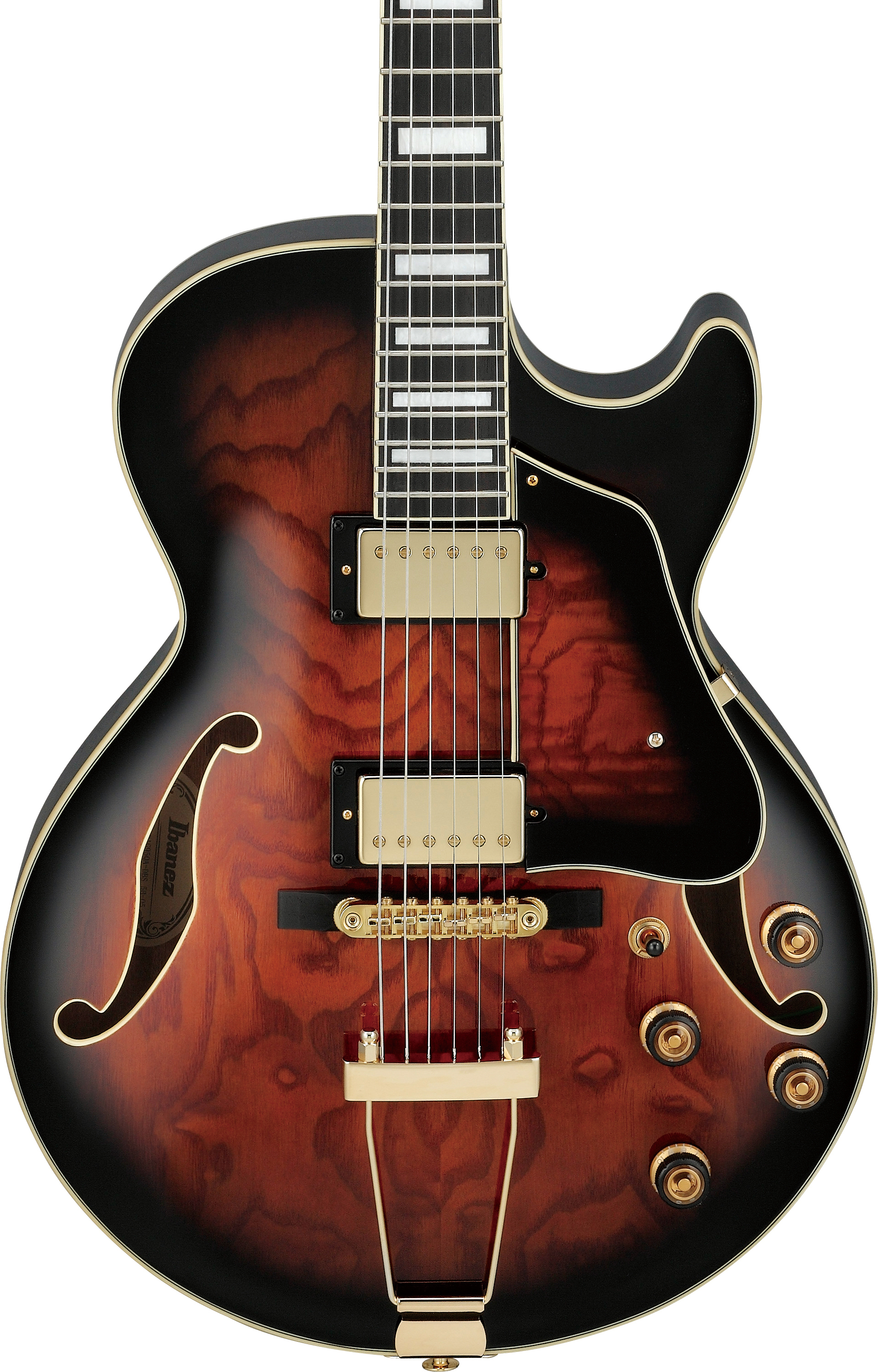 IBANEZ AG95QA Artcore Expressionist Hollowbody 6-String - Desert Brown Sunburst