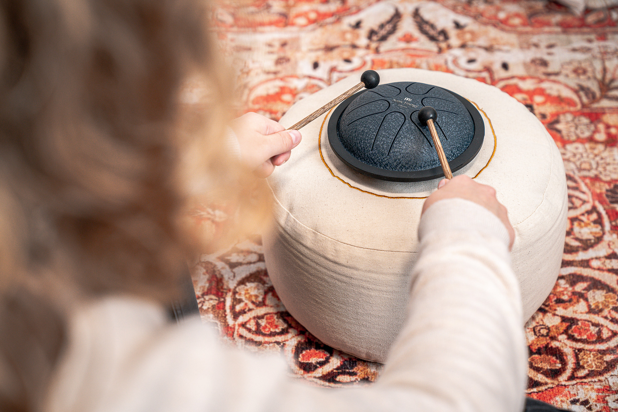 MEINL Sonic Energy MSTD2NB  Mini Steel Tongue Drum 6" - A Dur - 6 Töne - 440Hz - Marineblau