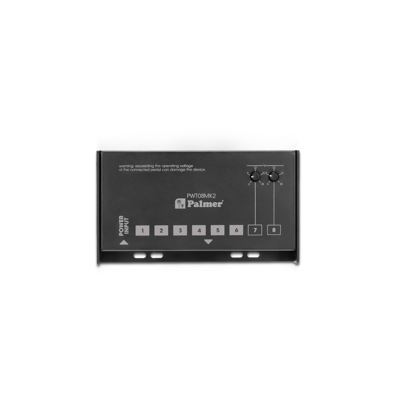 PALMER PWT08MK2 Universal Pedalboard Netzteil 8 Ausgängen