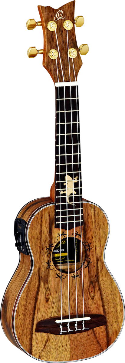 Ortega LIZARD-CC-GB Ukulele front