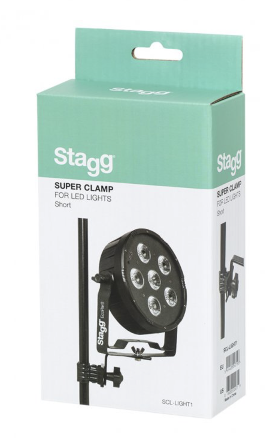 STAGG SCL-LIGHT1 Lichthalterung, mit Klammer, kurz