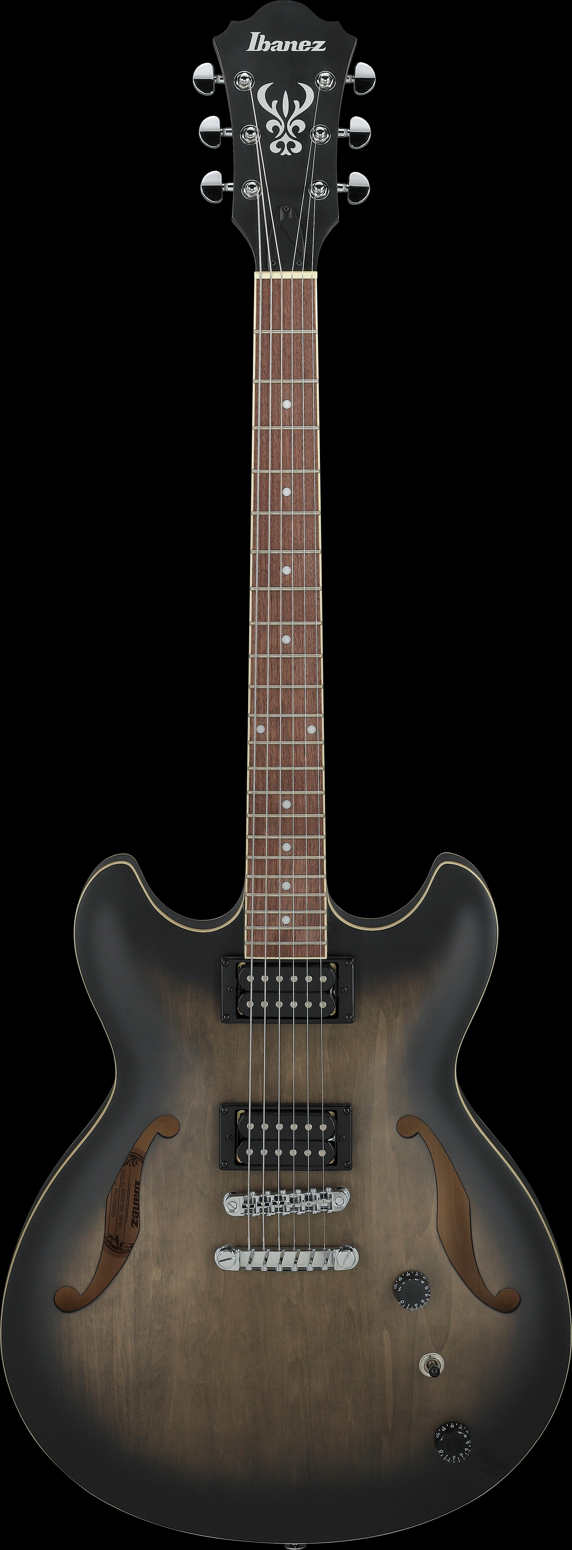 IBANEZ AS53 Artcore Hollowbody Gitarre 6-String - Transparent Black Flat