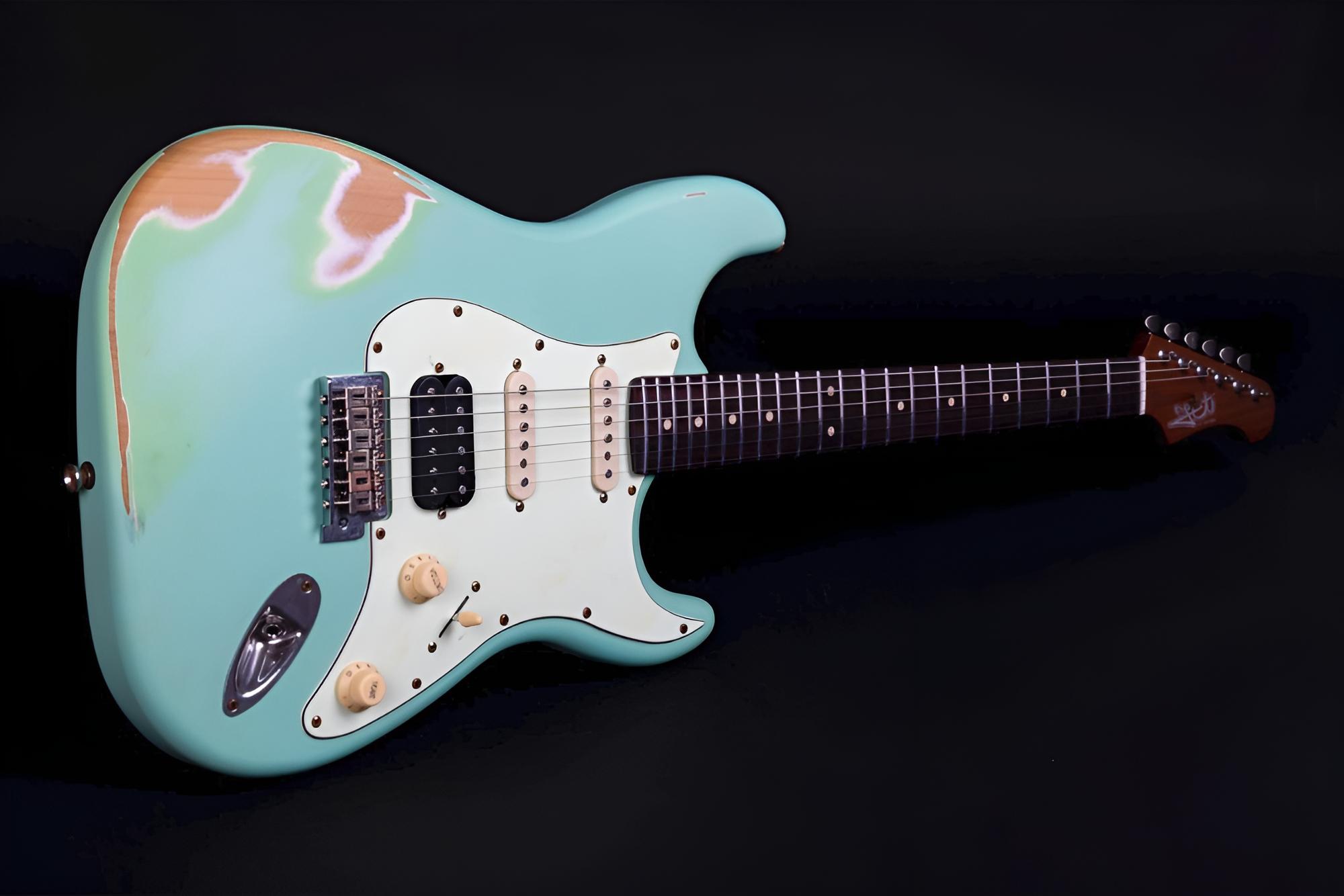 JET Guitars JS400 RSFG Surfgreen Relic E-Gitarre