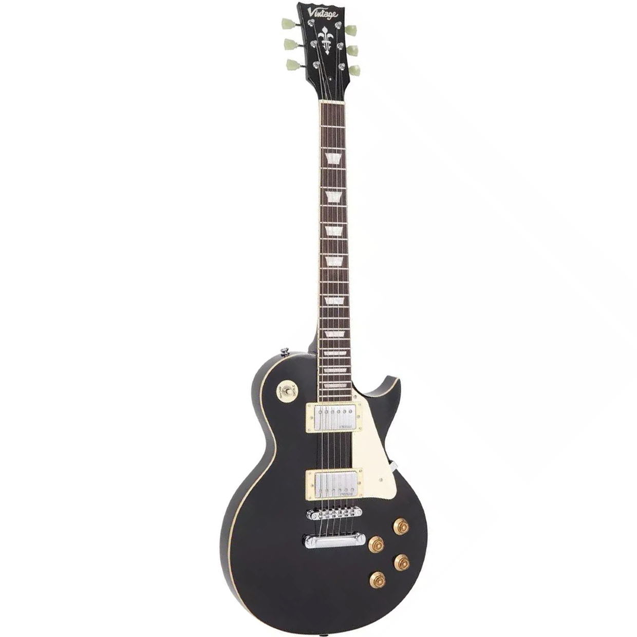 VINTAGE Reissued V100BLK LP-Model E-Gitarre