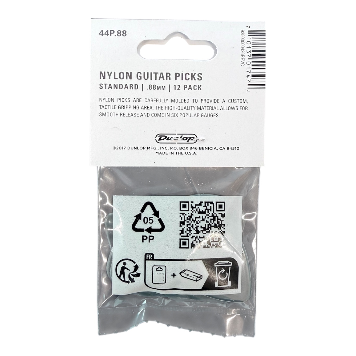 Dunlop Nylon Standard Picks 0,88 mm 12er Player's Pack