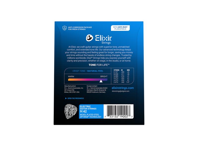 ELIXIR E-Gitarrensaiten Optiweb Super Light 09-42 E19002
