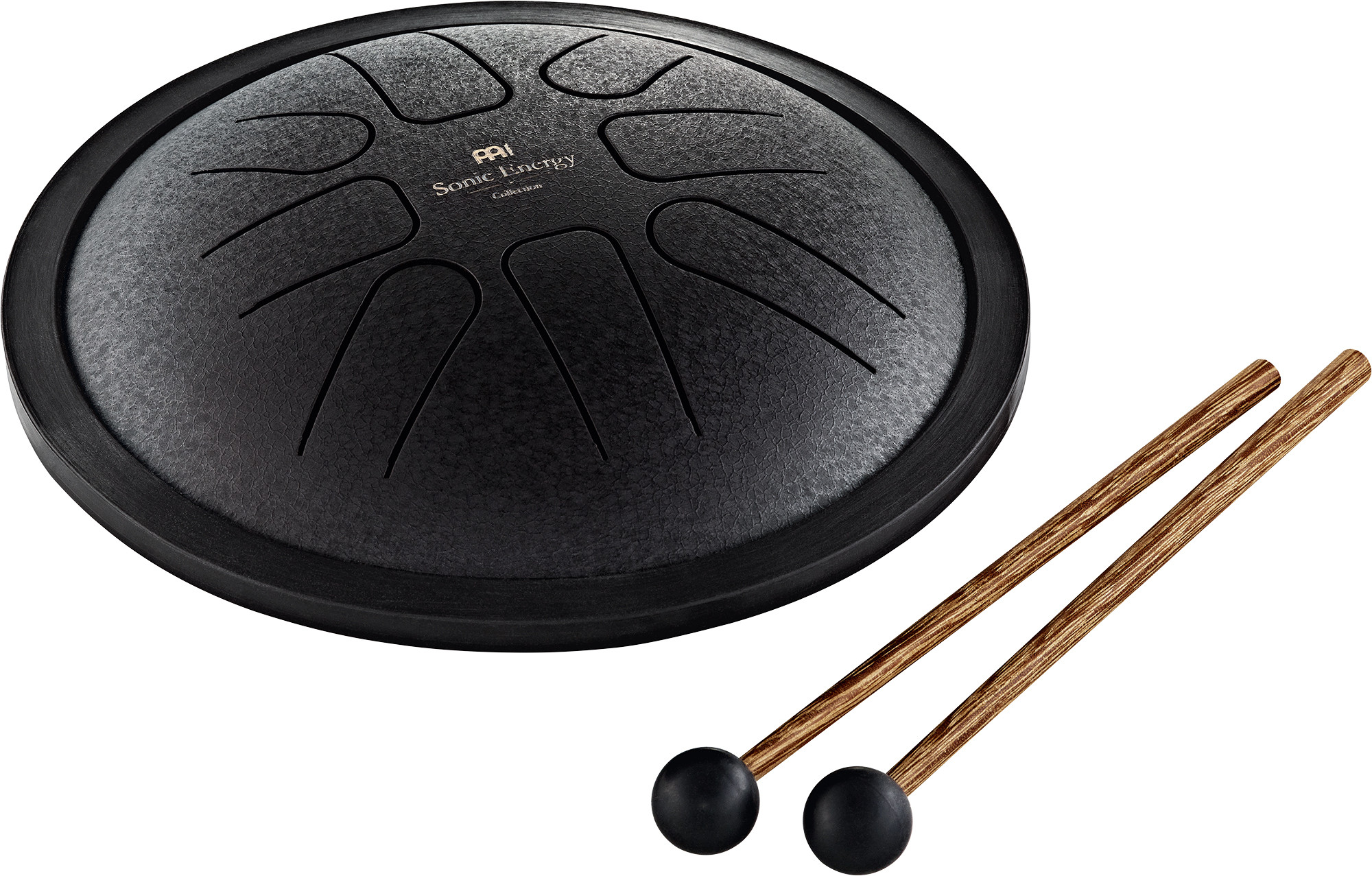 MEINL SSTD1BK Sonic Energy Small Steel Tongue Drum 7" – F Moll, 440 Hz, Schwarz