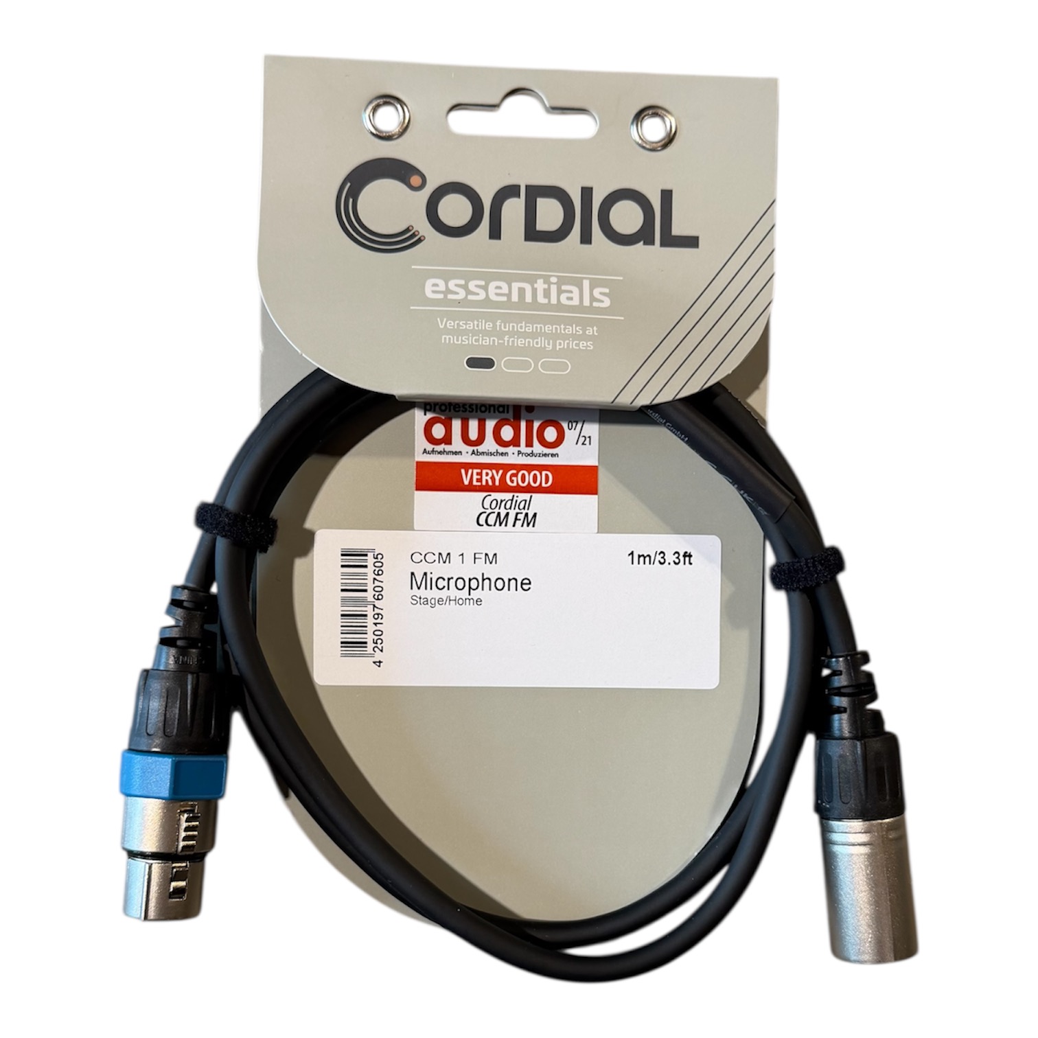 CORDIAL Patch Kabel - Mikrofonkabel CCM 1 FM 1 m black