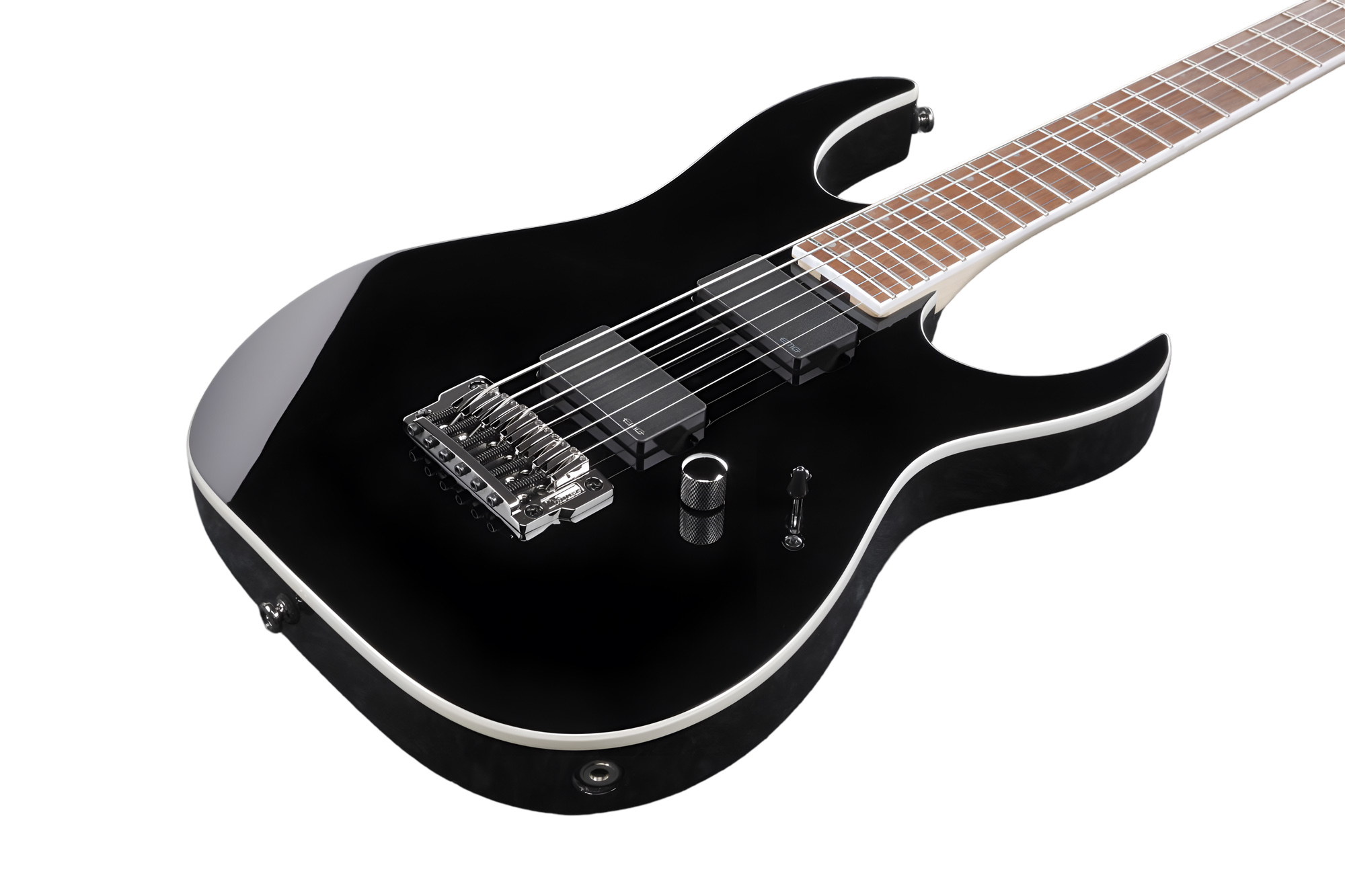 IBANEZ RGIB21-BK Iron Label Black Baritone E-Gitarre B-Stock