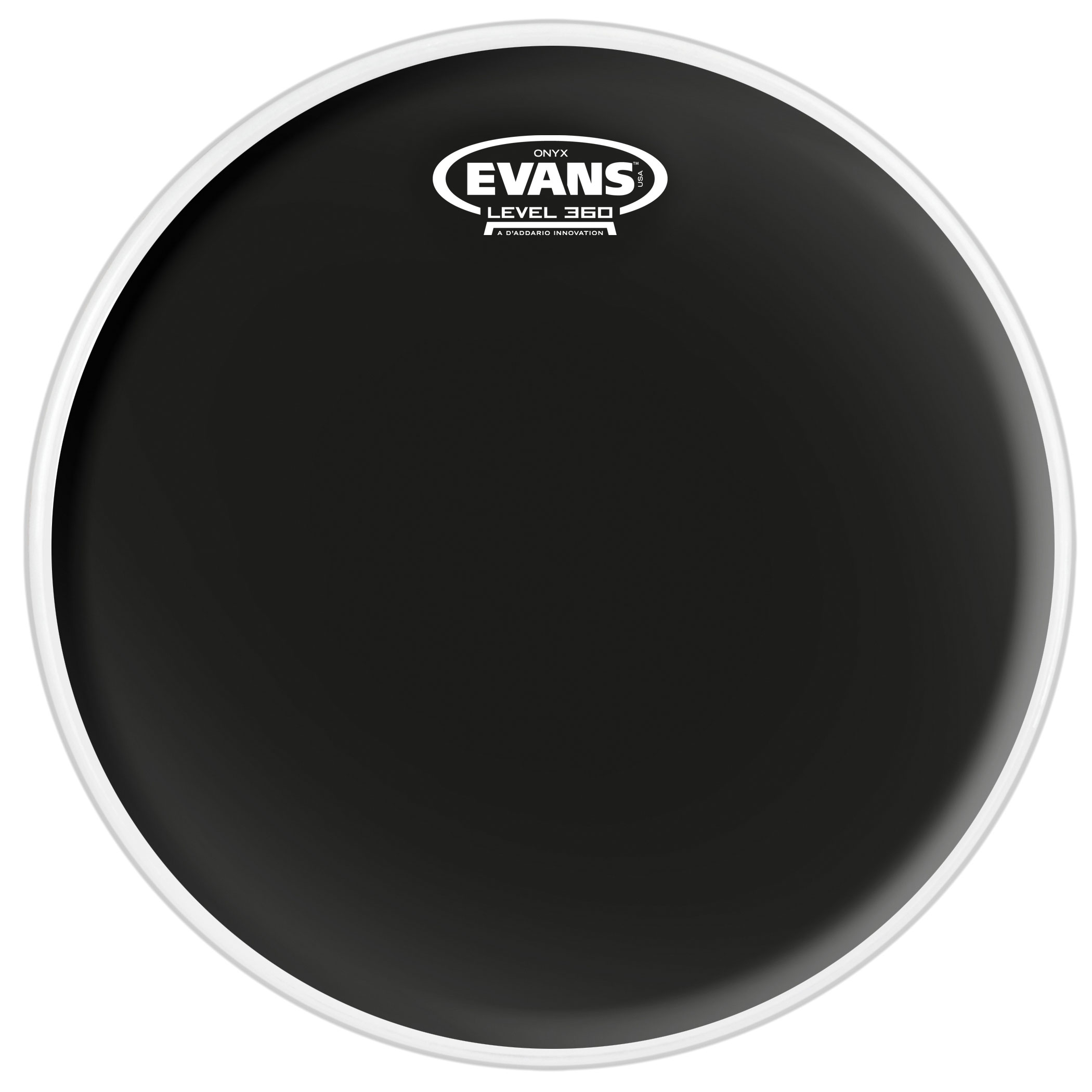 EVANS Tom Fell 10“ Onyx Pitch Black zweilagig B100NX2