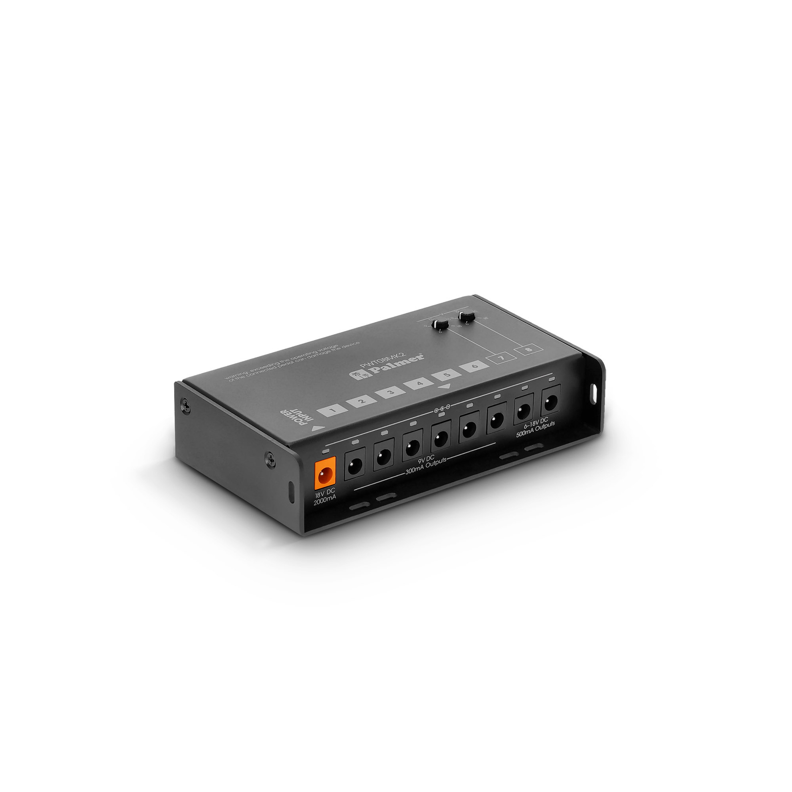 PALMER PWT08MK2 Universal Pedalboard Netzteil 8 Ausgängen