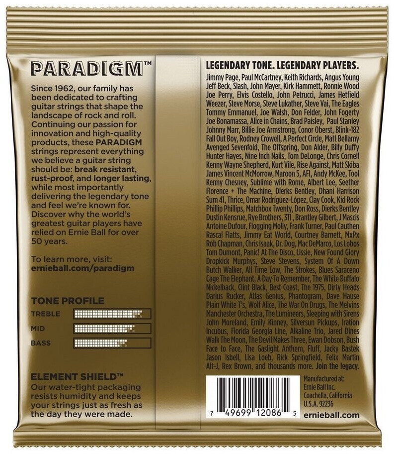 ERNIE BALL Paradigm Phosphor Bronze Medium Light 12-54 Westerngitarre EB2076