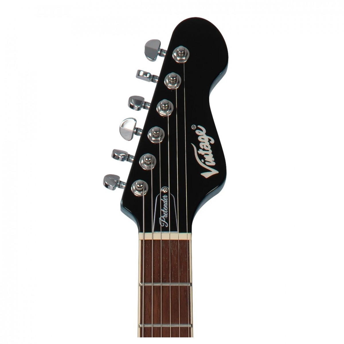 VINTAGE VSA550 "Pretender" Semi Hollow, Gun Hill Blue