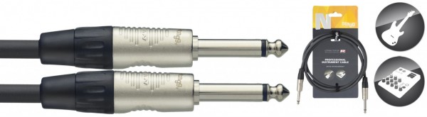 STAGG NGC3R Instrumenten Kabel 3m DLX