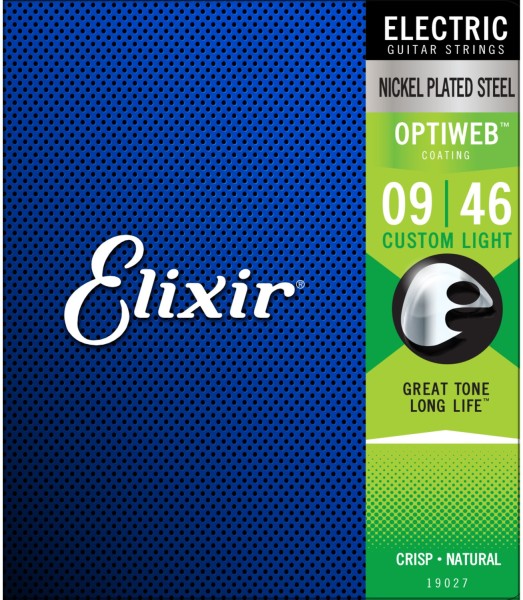 ELIXIR E-Gitarrensaiten Optiweb. Costum Light 009-046, E19027