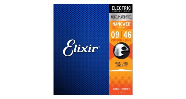 ELIXIR E-Gitarrensaiten Nanoweb. Custom Light 009-046 E12027